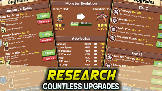 Idle Monster TD: Evolved Codes